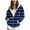 Navy, variant on Towmus Oversized Zip Up Hoodie for Women Casual Baggy Loose Basic Zipper Striped Hooded Sweatshirt Coat Y2K Jacket with Pockets for Fall Winter