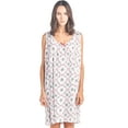thumbnail image 5 of Casual Nights Women's Poly Cotton Sleeveless Nightgown Chemise, 5 of 5