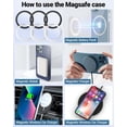 thumbnail image 3 of KALAPOP Magnetic Wireless Charging Magsafe Ring-6 PCS,Ultra-Thin(0.4mm) Magsafe Sticker, Compatible with iPhone 16/15/14/13 Series,Samsung Galaxy,Google Pixel Series,Magsafe Accessories-3Black&3Silver, 3 of 5