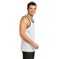 thumbnail image 3 of District   Young Mens Cotton Ringer Tank DT1500-4XL (White/Black), 3 of 6
