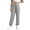 Gray, variant on Jogger Sweatpants for Women Cross Wrap Elastic Drawstring Waist Cuffed Ankle Trousers with Pockets Soft Relaxed Loungewear