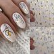 thumbnail image 4 of 3d Abstract Line Nail Art Sticker Rose Gold Graffiti Strips Geometry French For Manicure Bronzing Slider Paper Decorationwg427, 4 of 5