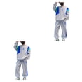 thumbnail image 2 of Sonducket Conjunto de ropa de otoño para niños Camiseta con letras para niños Pantalones 2 piezas Sudadera deportiva Pantalones de chándal Gris ciento veinte 2Conjunto, 2 of 6