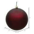 thumbnail image 2 of Vickerman 12" Burgundy Matte Ball Ornament, 2 of 5