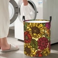 thumbnail image 4 of Picia Sunflower Large Laundry Basket, Waterproof, Freestanding Laundry Hamper, Collapsible Tall Clothes Hamper with Extended Handles-, 4 of 8
