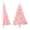 Pink, variant on vidaXL Christmas Tree Decoration Artificial Half-Circle Tree with Stand PVC