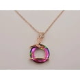 thumbnail image 3 of Rose Pendant necklace, Colorful necklace Rose Flower Necklace,, 3 of 8