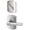 Rose, variant on Schlage F59 BRW 622 GRW Greenwich Collection Broadway Handleset Entrance Lock Interior Matte Black Interior Half Only