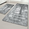 thumbnail image 2 of MeyJey Farmhouse Kitchen Rug Set of 2, Non-Slip Anti-Fatigue Waterproof Cushioned Mat for Kitchen, Dining & Laundry Room, 18"x30"+18"x48" Gray, 2 of 13