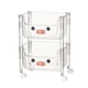 thumbnail image 5 of Carrito de almacenamiento con ruedas de varios niveles para dormitorio, oficina forma de u 2 capas, 5 of 9
