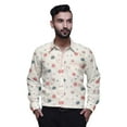 thumbnail image 1 of BESTMAN CottonÂ&nbsp;ShirtÂ&nbsp;For Men Long Sleeve Printed Spread CollarÂ&nbsp;Slim Casual Shirt, 1 of 5