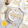 thumbnail image 6 of 120 Pcs Birthday Plates and Napkins Party Supplies, Disposable Paper Plates Tableware Set for Birthday Party Decorations 24 Guests, 6 of 8