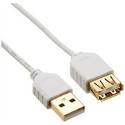 Sanwa Supply Ultra-thin USB Extension Cable (AA Female Extension Type, White, 2m) KU-SLEN20WK