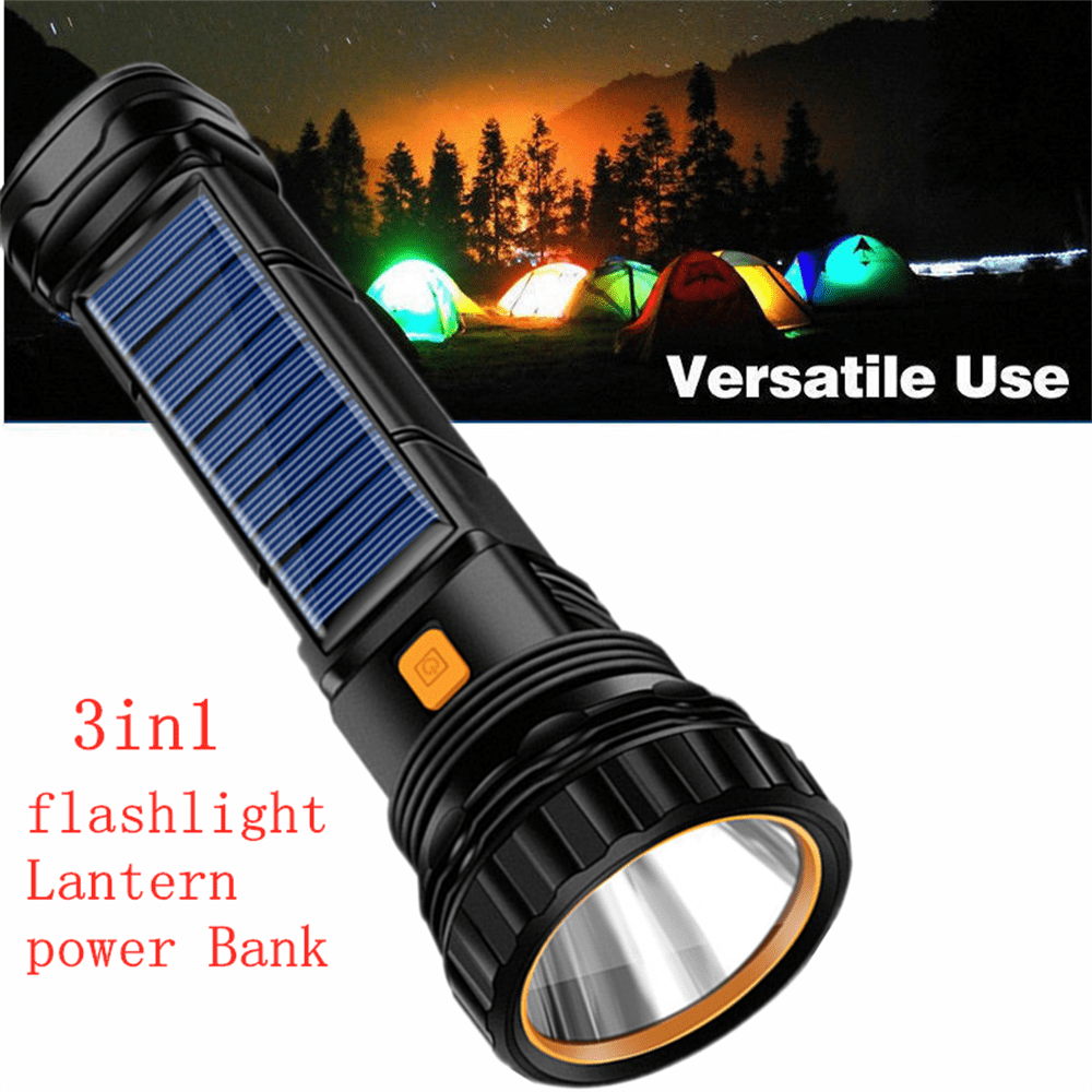LED Rechargeable, Super Bright, 3 Modes Handheld Outdoor, Power Bank, Long Distance Spot for Camping Hiking Climbing Fishing