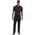 thumbnail image 2 of Under Armour Men's Playoff 3.0 Stripe Golf Polo (Black/Pitch Gray, XXL), 2 of 3