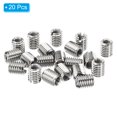 thumbnail image 3 of Unique Bargains Adaptateurs de Filetage Manchon Réducteur Écrou 20 Pcs M8x1.25 Mâle à M5x0.8 Femelle Écrou de Réparation 10mm, 3 of 7