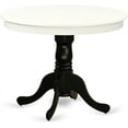 thumbnail image 5 of Antique modern kitchen table with round dining table top and pedestal base, 5 of 7