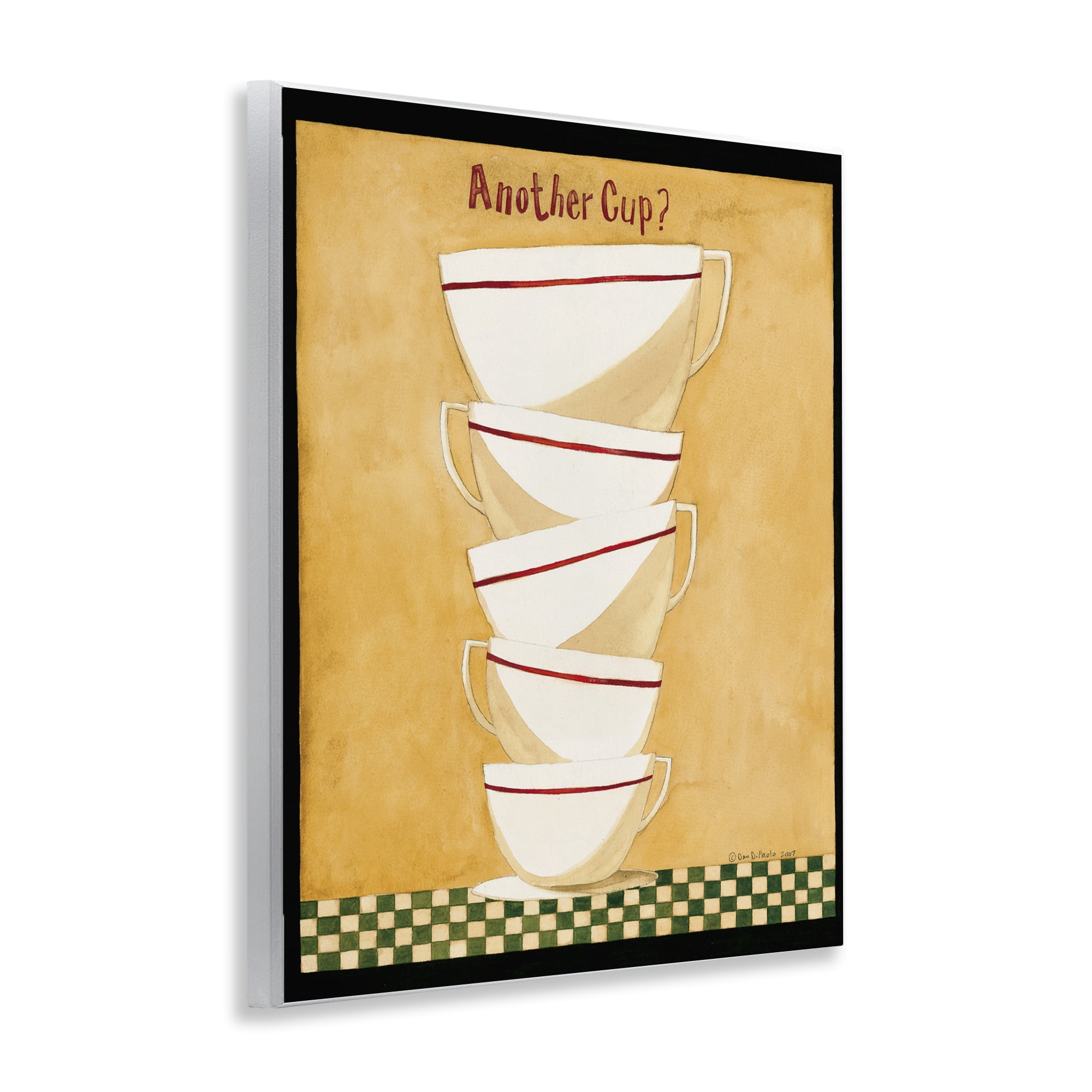 Stupell Industries Stacked Mug Collection Food & Beverage Painting Unframed Art Print Wall Art, 11 x 14