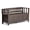 Brunette Brown, variant on Simpli Home Acadian 48 inch Wide Solid Wood Entryway Storage Bench in Distressed Grey