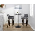 thumbnail image 3 of LumiSource Brown Daniella 26" Fixed-Height Counter Stool - Set of 2, 3 of 11