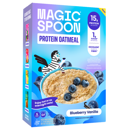 Magic Spoon Blueberry Vanilla Oatmeal 5 CT 10.5oz Box