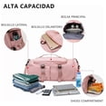 thumbnail image 3 of Mochila deportiva de viaje impermeable de tela Oxford rosa, 3 of 6