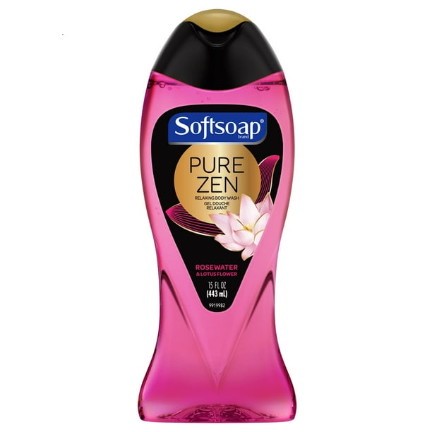 Softsoap Body Wash, Pure Zen, Rosewater and Lotus Flower, 443mL