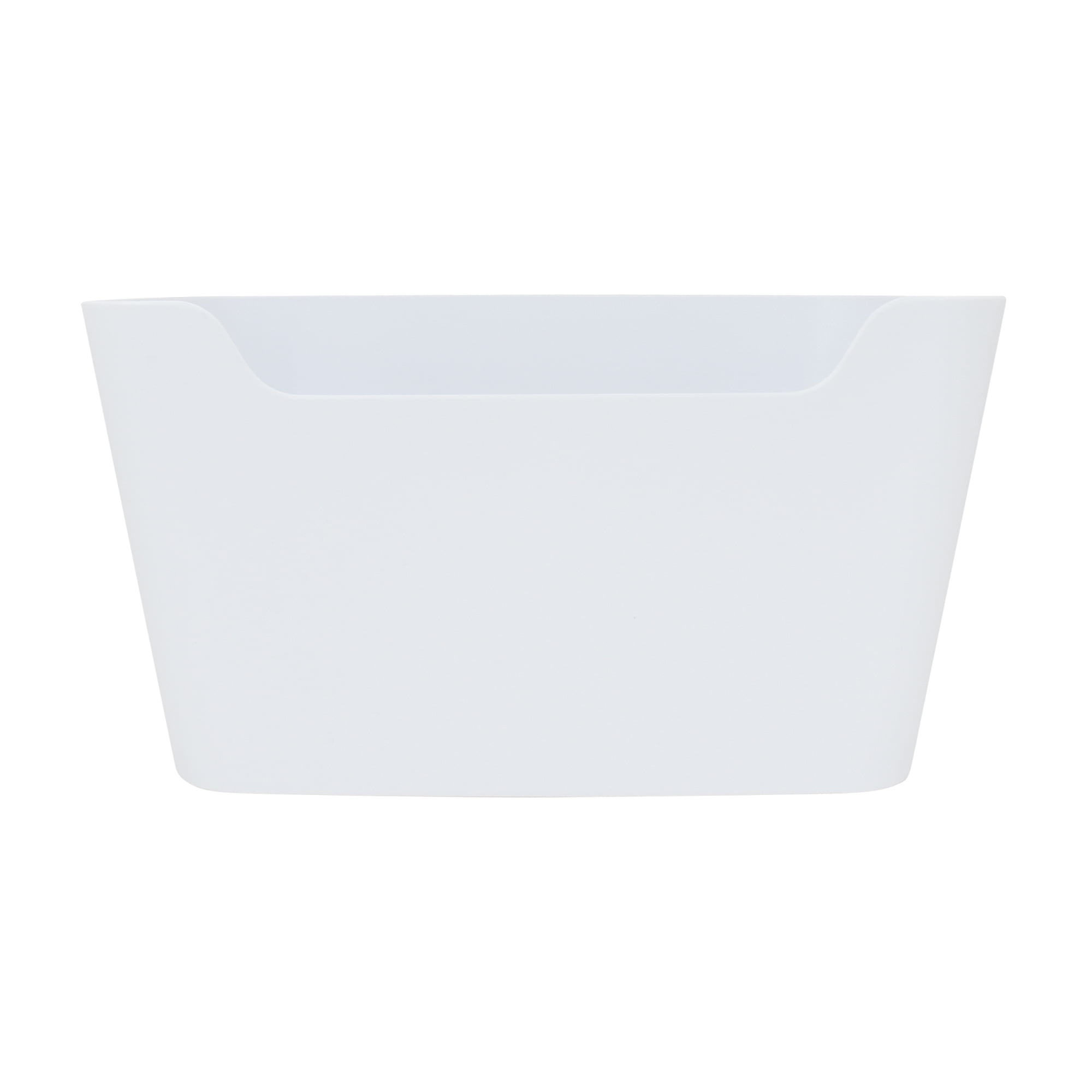 (12 pack) Mainstays Large Easy Access Plastic Storage Bin, White