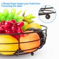 thumbnail image 7 of Bextsrack 2 Tier Countertop Fruit & Vegetable Basket Locker with Banana Hook, Bronze, 7 of 7