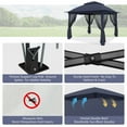 thumbnail image 6 of GAZEBETER 11' x 11' Pop up Gazebo with 4 Sidewalls Mosquito Netting-Waterproof and UV Resistant for Patios,Weddings,Dark Blue, 6 of 9