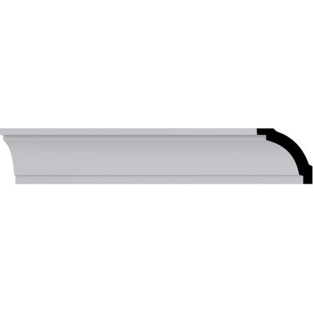1 1/2"H x 1 1/2"P x 2 1/4"F x 94 1/2"L Tyrone Cove Crown Moulding