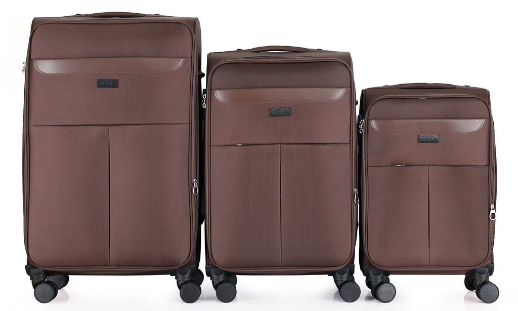 IZOD Liam Soft Shell Spinner Suitcase Set with Combo Lock, 3 Piece