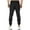 Black, variant on Aoochasliy Mens Jeans Men's Drawstring Zipper Pocket Running Fitness Pants