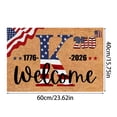thumbnail image 3 of USA 250th Anniversary Alphabet Doormat, Polyester Indoor Outdoor Rug with 26 Letters for Personalized Last Name, Patriotic Independence Day Decor for Home Entryway, 3 of 4