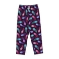 thumbnail image 4 of Daiia Peacock Feathers3 Women's Sleep Pant with Pockets and Drawstring,Pajama Pants-X-Large, 4 of 9