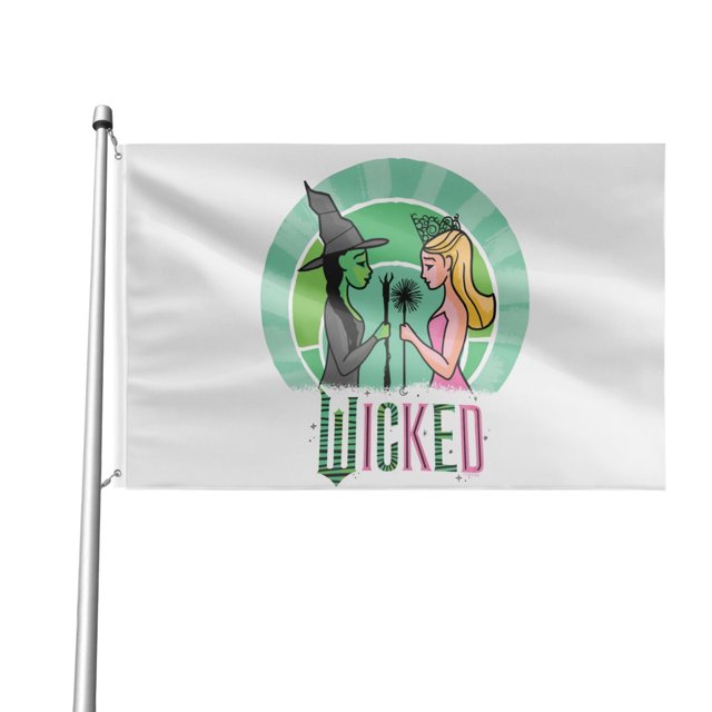 Bandera de exterior malvada de 4,85 x 8 pies, pancarta para exteriores, bandera de doble cara para casa, jardín, patio, desfile, cartel, decoración de fiesta, tapiz de pared