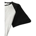 thumbnail image 2 of Hat and Beyond Mens Athletic Baseball Tri-Blend Short Sleeve Raglan T shirts, 2 of 5