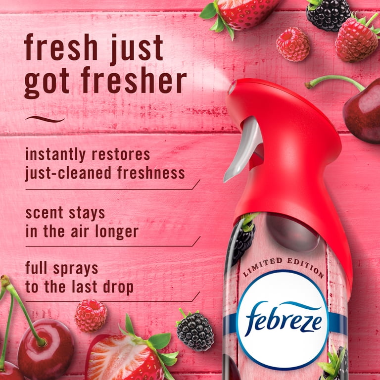 Febreze Air Mist Air Freshener Spray with Cherries & Berries Scent