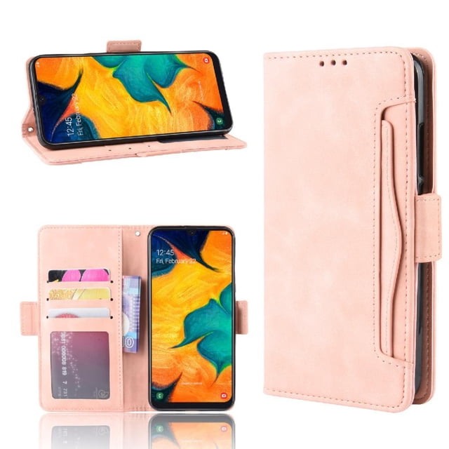 Funda Cartera Magnética para Samsung Galaxy A20/A30- Tarjetero Desmontable, Cuero PU, Soporte