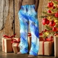 thumbnail image 2 of Hfolob Pants For Men Mens Christmas Casual Pants Festive Special Tie Dye Layered Snowflake Print Casual Pants Outdoor Pants, 2 of 4