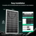 thumbnail image 6 of HQST Bifacial 200 Watt 12V Solar Panel, 9BB Monocrystalline Solar Panel High Efficiency Module PV Power for Battery Charging Boat, Caravan and Other Off Grid Applications,2 Pack, 6 of 8