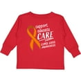 thumbnail image 3 of Inktastic Support Educate Care Limb Loss Awareness Orange Ribbon Boys or Girls Long Sleeve Toddler T-Shirt, 3 of 5