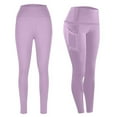 thumbnail image 2 of Women High Waisted Compression Yoga Leggings Tummy Butt Lifting with Pockets, 2 of 7