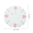 thumbnail image 5 of Crocheted Lace Mats for Cup Use White Polyester Coaster with Floral Pattern 1pc, 5 of 5