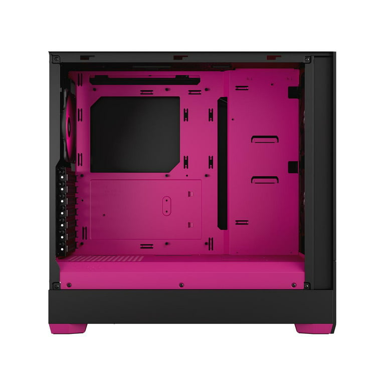 Fractal Design Pop Air RGB Black Magenta Core TG ATX High-Airflow Clear  Tempered Glass Window Mid Tower Computer Case 