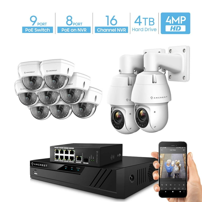 Amcrest nv4116e poe deals nvr