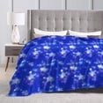 thumbnail image 4 of Blue Dream Stars Throw Blanket,Super Soft Anti-Pilling Flannel Bed Blankets, 50"x40", 4 of 8