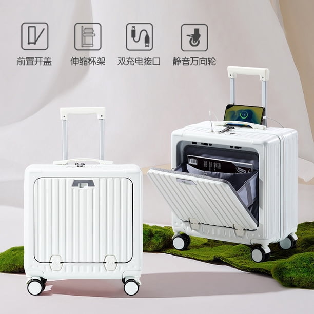 Nueva maleta con tapa de apertura frontal para ordenador portátil, capa para iPad, Mini equipaje de cabina multifuncional, caja de embarque de 18/20 pulgadas, cubierta de carrito
