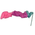 thumbnail image 4 of Women Real Silk Streamer Purple Pastel Color Belly Dance Props Worship Silk Streamer 400X45cm, 4 of 7