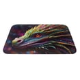 thumbnail image 2 of Haiem Colorful Dragon Head Profile Front Door Mat Indoor Outdoor Entrance, Waterproof All-Season, All-Weather Doormat, Durable Flannel Fabric, Fade Resistant, Low Profile, 16x24in, 2 of 8